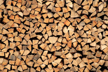 Holzstapel, Brennholz, Hintergrund