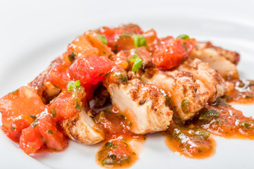 Hähnchenbrust mit Tomaten Basilikum Soße