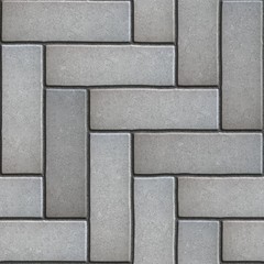 Obraz premium Gray Paving Slabs as Parquet.