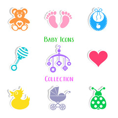 Baby icons collection