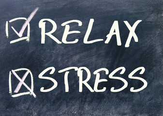 Fototapeta premium relax or stress choice