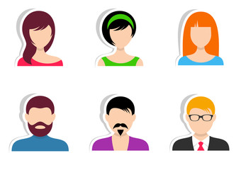 Men and women labels