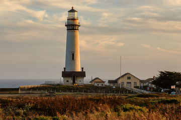 Lighthouse on the california coast, Pigeon Point Lighthouse