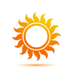 Vector Illustration of a Sun Icon