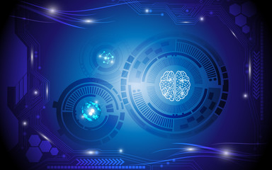 abstract circle digital electric background