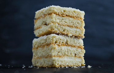 Homemade lemon cake