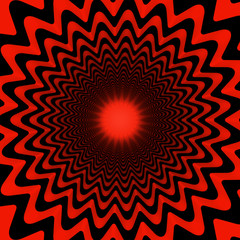red background
