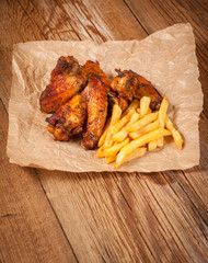 Roasted chicken.