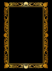 Golden frame