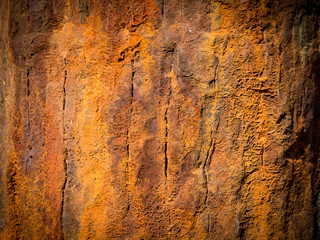 Roststrukturen eines alten eisernen Pollers, Hintergrund