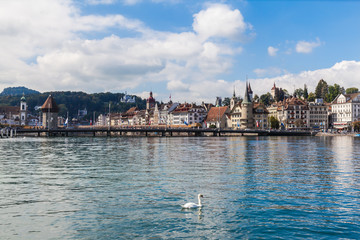 Obraz premium Cityscape of Lucerne old town