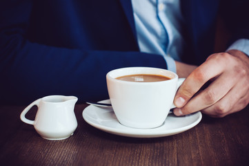 man in cafe