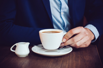 man in cafe