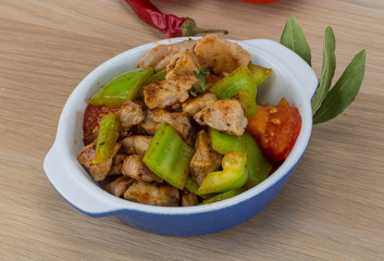 Stir fried pork