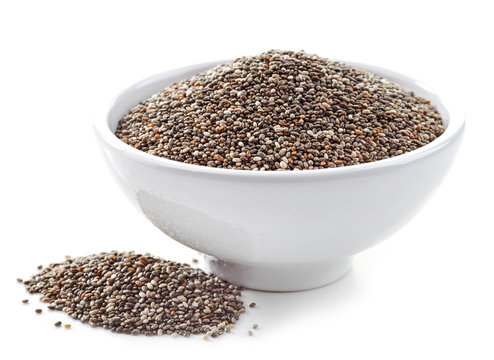 bowl of chia seeds