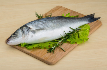 Raw seabass