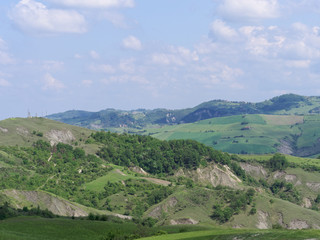 Panoramic views of the Tuscan-Emilian Apennines Italy