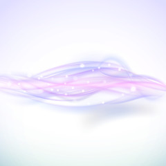 Abstract blue wave background, light vector design