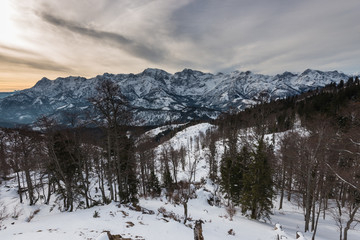 Fototapeta na wymiar Totes Gebirge Sonnenaufgang 3