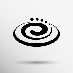 Hygienic cream, top view vector illustration Cream particles