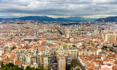 View of Marseille from Notre-Dame de la Garde - France