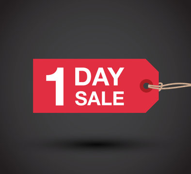 one day sale sign