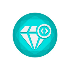 Vector Diamond Button