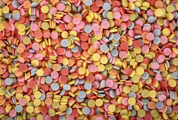 Fototapeta na wymiar Medicament drugs tablets colorful pile
