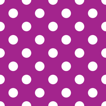 Seamless Purple Polka Dot Background