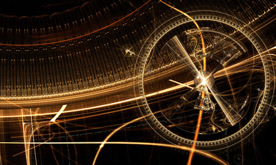 Old Metal Gear Wheels ,Clock Mechanism