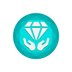 Vector Diamond Button 