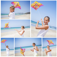 Girl with kite