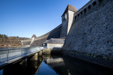 Fototapeta na wymiar möhne reservoir dam germany