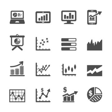 infographic and chart icon set 6, vector eps10