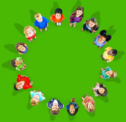 Fototapeta premium Children Kids Cheerful Childhood Diversity Concept
