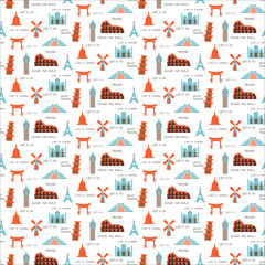 travel seamless pattern
