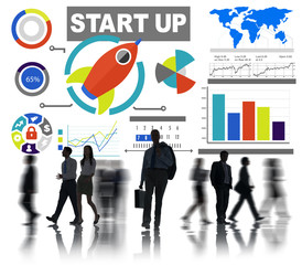Business Start up Infographic Professional Occupation Concept