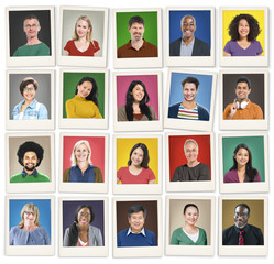 People Diversity Faces Human Face Portrait Community Concept