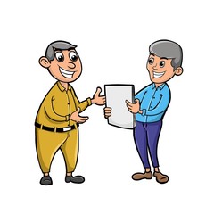 work consultation with businessman