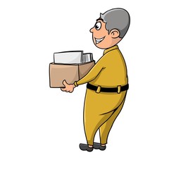 man with lot paper folder