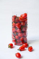 Tomatos in plastic bag