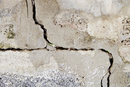 cracked concrete wall texture background