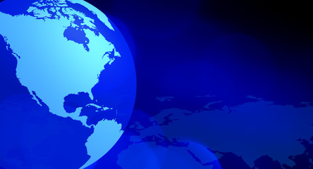 Futuristic business concept globe background