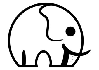 Elephant silhouette