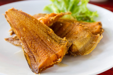 Fried fish.