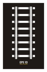 Obraz premium railway simple illustration