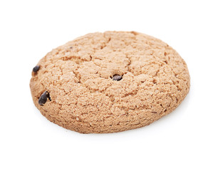 oat cookies on white background