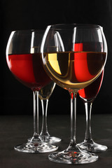 Red and white wine