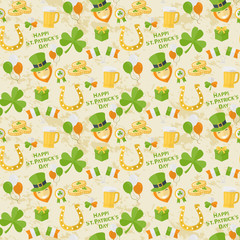 Fototapeta na wymiar St. Patricks Day pattern