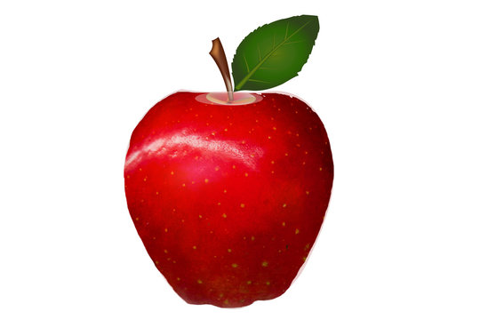 Red Apple close up